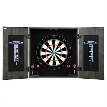 Carmelli Carmelli NG1046 Drifter Solid Wood Dartboard & Cabinet Set bg1046
